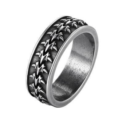 Wholesale Stainless Steel Gothic Thorn Pattern Ring