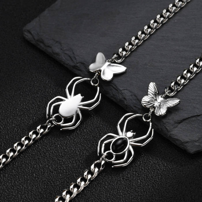 Wholesale Stainless Steel Spider Butterfly Bracelet