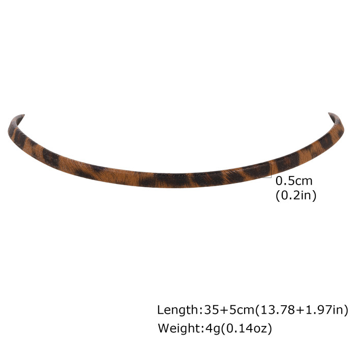 Wholesale Leopard Print Choker Necklaces