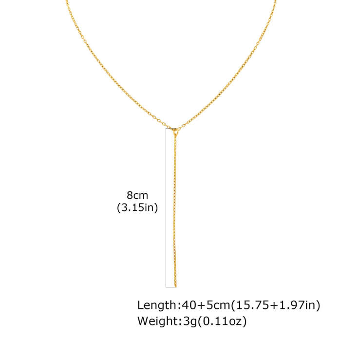 Wholesale Stainless Steel Y Chain Lariat Necklace