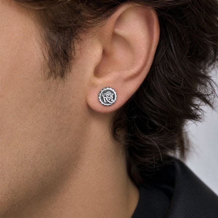 Wholesale Stainless Steel Eye of Horus Stud Earrings