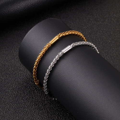 Wholesale Stainless Steel Wheat Chain Anklet