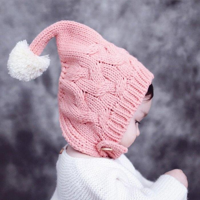 Baby Hat Cotton Wool Knitteed Girls And Boys Hats Cute Cap