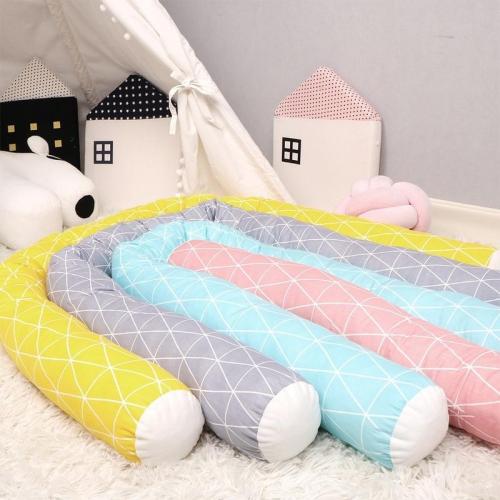 Long Pillow Children Bed Fence Baby Anticollision Pillows Bedside Soft Crib Bumper