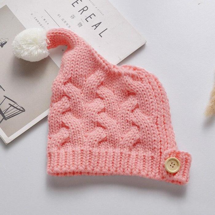 Baby Hat Cotton Wool Knitteed Girls And Boys Hats Cute Cap