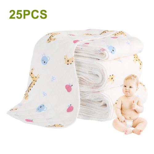 25pcs Reusable Baby Diapers Nappy Washable Cloth Diaper