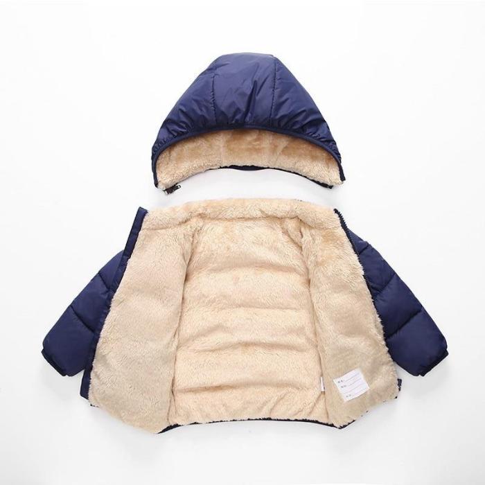 Children's Parkas Winter Jacket For Boys Kids WarmThick Hooded Coats Outerwear