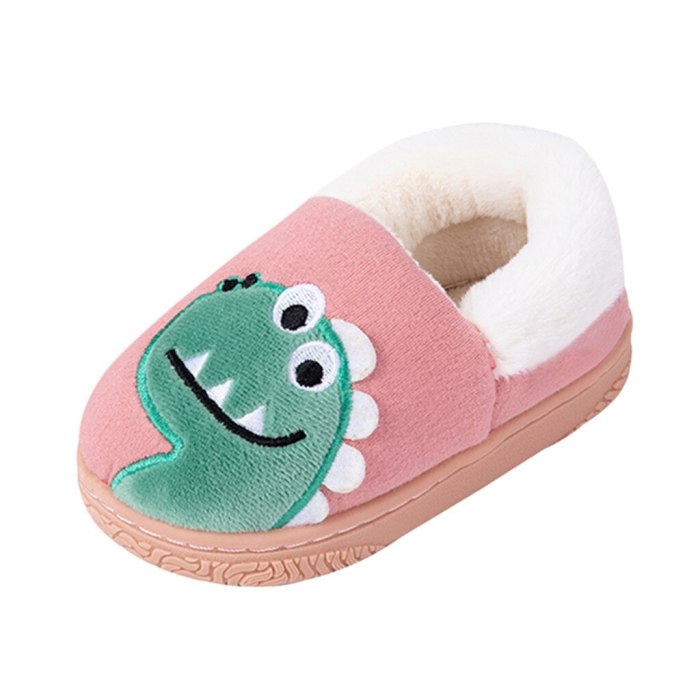 Toddler Girls Kids Slippers Winter Warm Cute Animal Baby Slippers Home Shoes