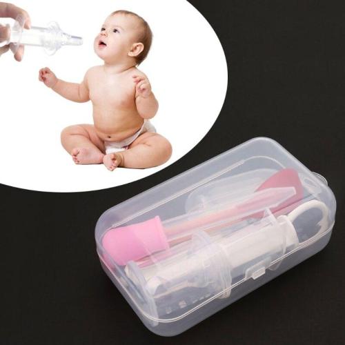 5pcs Newborn Baby Kids Medicine Dispenser Dropper Toothbrush Health Care Kit