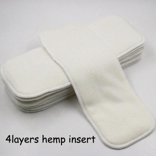 Reusable Cloth Diaper Super Absorbent Hemp Diaper Inserts for Baby Nappies