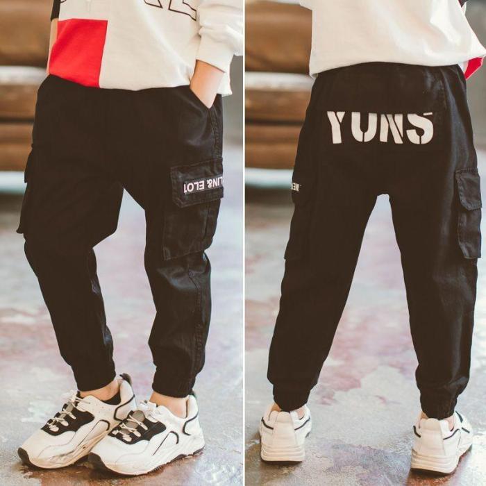 Boy Sports Pants Teenage Toddler Casual Trousers