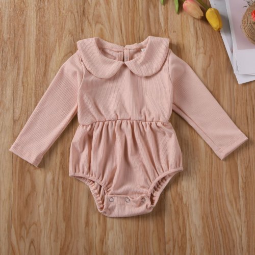 Cute Newborn Baby Girl Warm Clothes Cotton Knitted Romper Jumpsuit