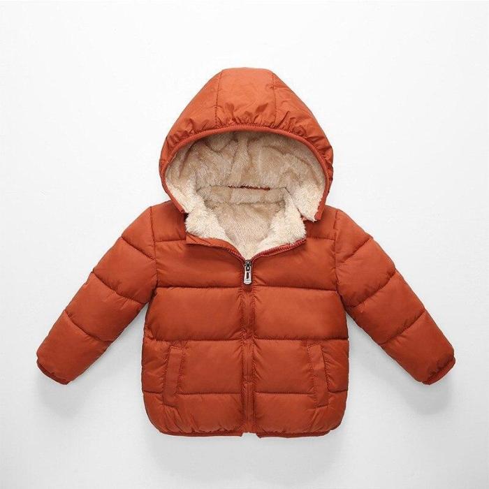Children's Parkas Winter Jacket For Boys Kids WarmThick Hooded Coats Outerwear