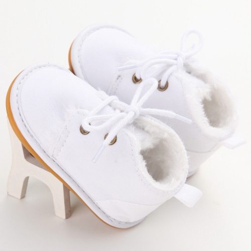 Winter Infant Baby Snow Booties Fur Boots Toddler Warm Strappy Shoes