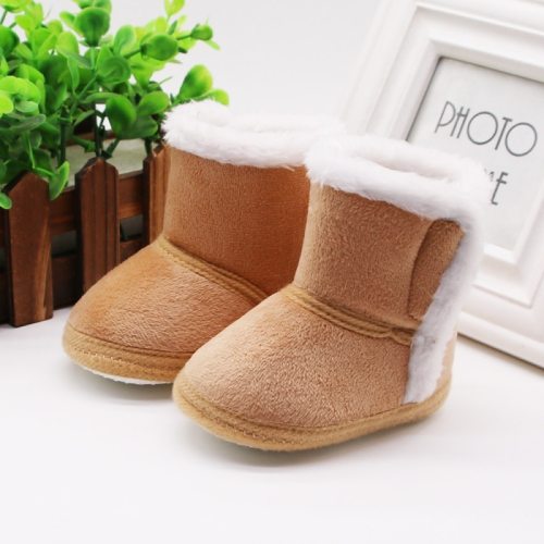 Baby Winter Warm Fur Snow Boots Baby Booties Anti-slip Infant Boys Shoes