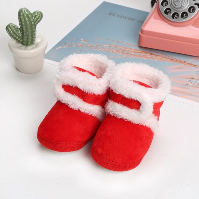 Baby Warm Newborn Boots Winter First Walkers Soft Sole Fur Snow Booties