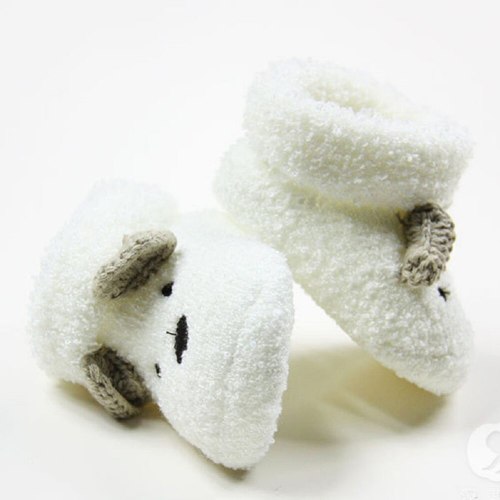 Warm Socks Unisex Baby Infant Cute Bear Animals Crib Warm Shoes For Newborn