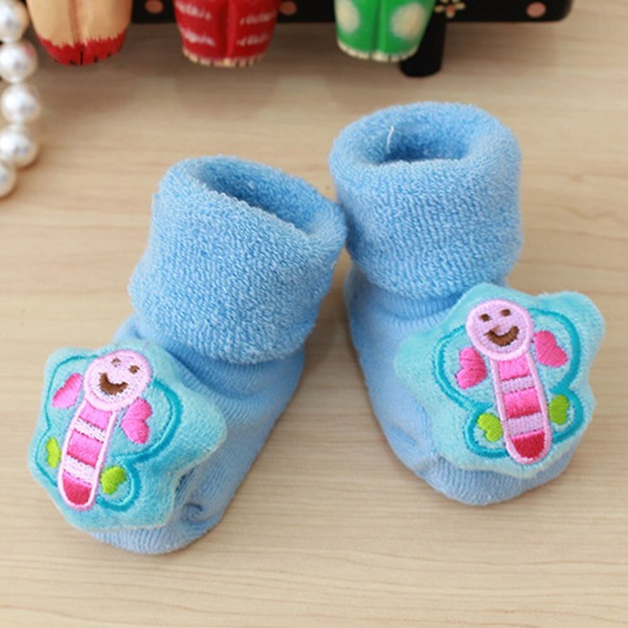 Cartoon Newborn Kids Baby Warm Socks Slipper Shoes Boots