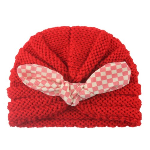 Baby Cotton Cloth Turban Winter Toddler Crochet Beanie Warm Knitted Hat Cap