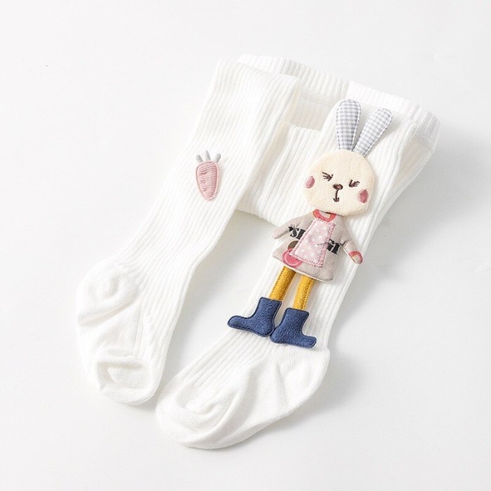 Baby Girls Stockings Cartoon Tights Cute 3D Rabbit Pantyhose Cotton Winter Tights