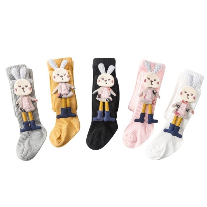 Baby Girls Stockings Cartoon Tights Cute 3D Rabbit Pantyhose Cotton Winter Tights