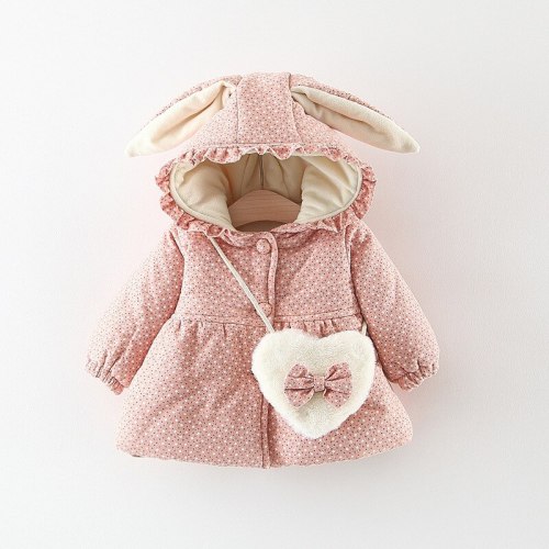 Winter Newborn Baby Girls Clothes Thick Warm Velvet Jacket Coat Infant Overcoats Toddler Clothes