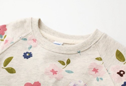 Autumn children's wear Korean version girl's sweater bottoming shirt flower collar sweater