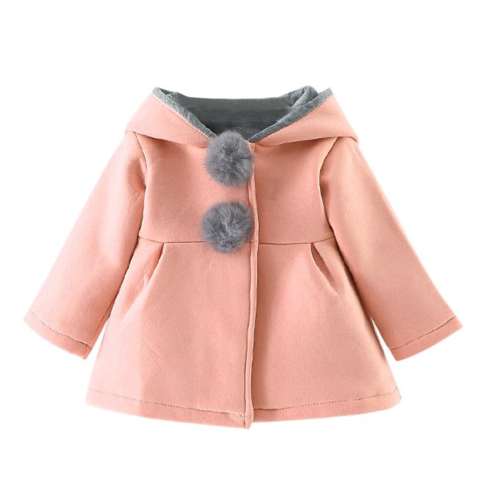 Baby Girls Coat Winter Warm Children Girl Clothes Cute Coat Jacket Casual Kids Outerwear
