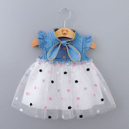 Baby Girls Princess Party Tulle Toddler Dresses Infant Clothing Newborn Party Birthday tutu Dress