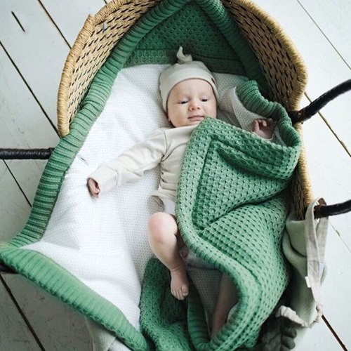 Newborn Baby Envelope Infant Knitted Winter Baby Sleeping Bag Anti-kick Blanket