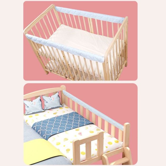 Padded Baby Crib Rail Cover Cradle Anti-bite Protector Safe Teething Guard Wrap