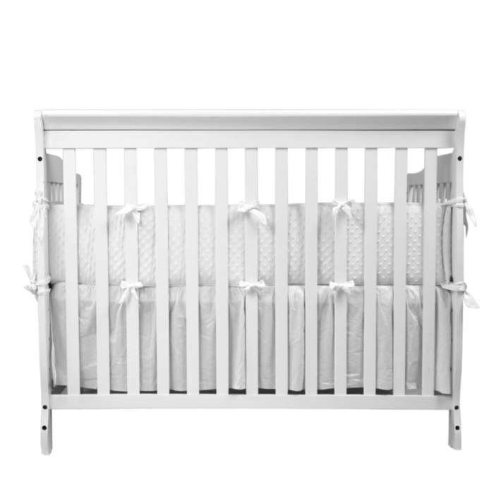 Pure color Baby crib bedding Filling 100% cotton baby crib bumper