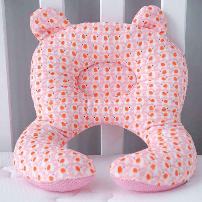Concave Baby Pillow Neck Head Baby Kids Pillows Soft Cotton Sleep Cushion Anti Roll Dropship