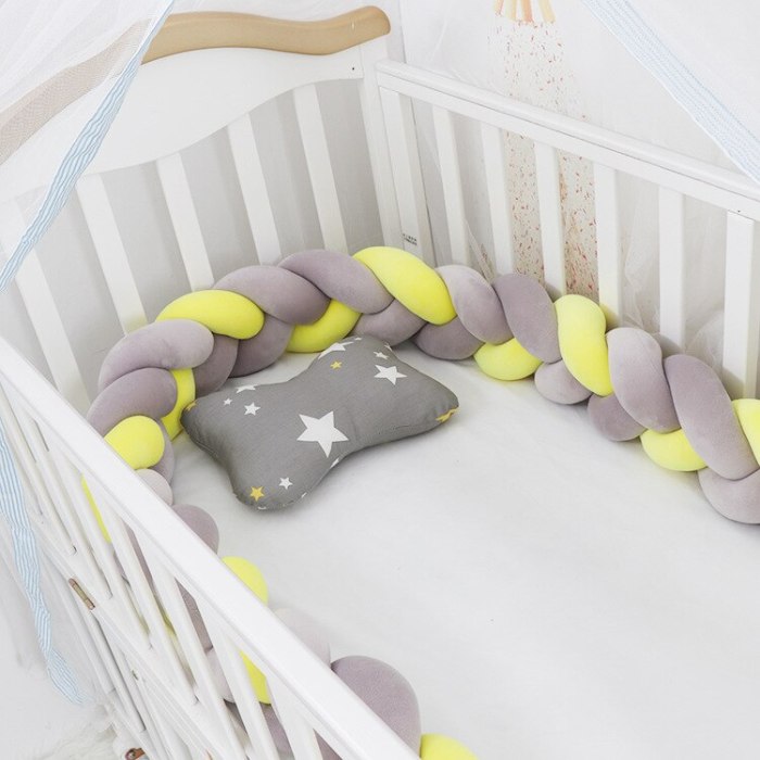 1M Baby Crib Bumpers Cushion Pillow Baby Bed Protection Bumpers