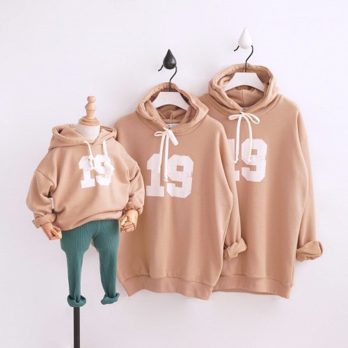 Father Mother kids Family Look Clothing Cartoon Family Matching Outfits Sweatshirts
