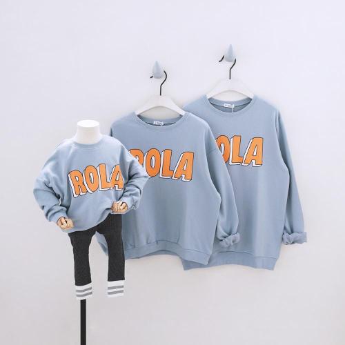 Family Matching Outfits Long Sleeve Sweatshirt Tees Family Look Clothing Letter Clothes