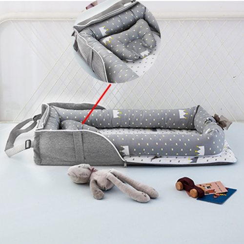 Removable Newborn Bed Baby Cot Nest Bed Bag Set Protect Cradle Cushion Bumper Portable Travel Crib