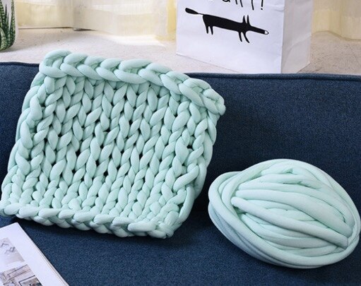 500g Super Thick Chunky Yarn For Knitting DIY Knitting Blanket Pet Mat Hand Knitting Spin Yarn 10 Colors
