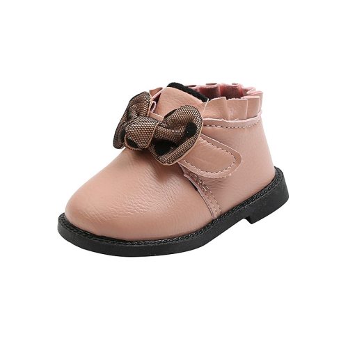 Baby Shoes Soft Sole Walking Shoes Winter Plush Warm Shoes Girl Cute Princess Snow Boots