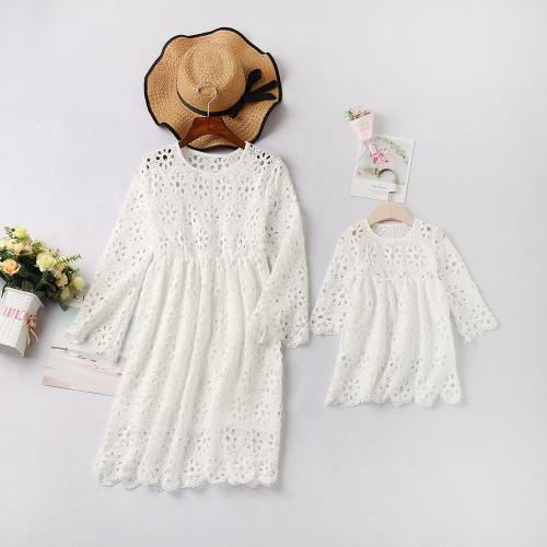 Lace mother daughter dress family look mommy and me matching dresses clothes outfits