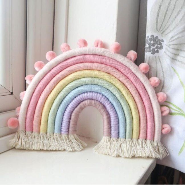 Nordic Kids Room Decoration Diy Rope Rainbow Decor Wall Hanging Handmade Weaving Ornament Home Decor Accessories Handmade charlotte celebrates every day with diy crafts, recipes, and ideas for creative family living. nordic kids room decoration diy rope
