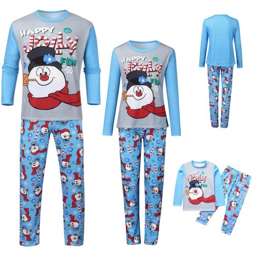 Family Christmas Matching Pajamas Set Letter Top Print Pants Xmas Family Clothes Pajamas Family