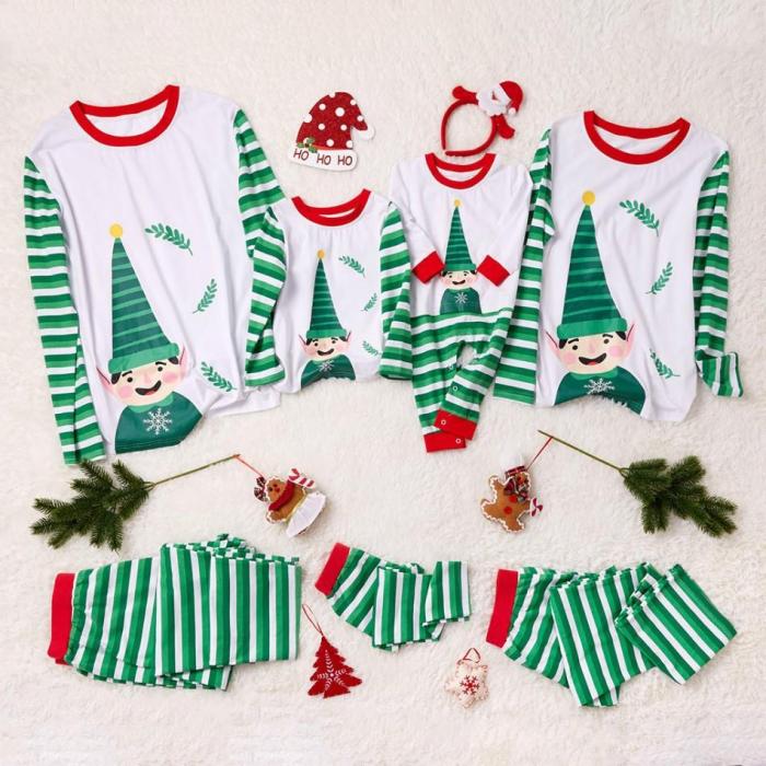 Family Christmas Pajamas Set Fashion Print Women Children Christmas Family Matching Clothes Family Sleepwear