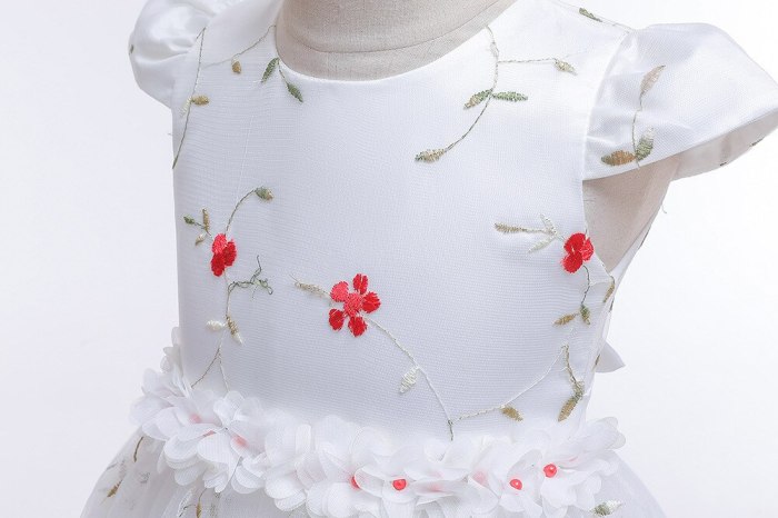 Flower Girls' Elegant New Princess  Embroidered Flower Girl Dress