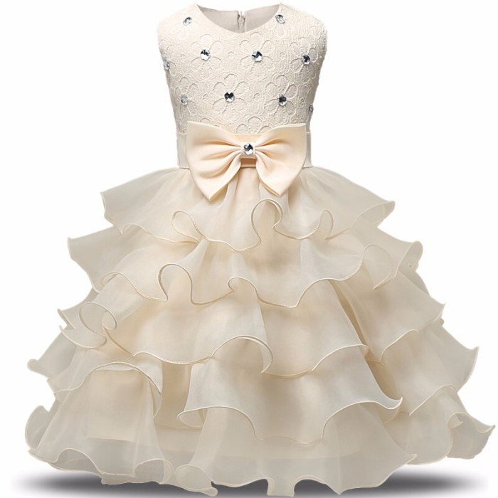 Flower Girl Dress Floral Baby Wedding Party Children Clothes