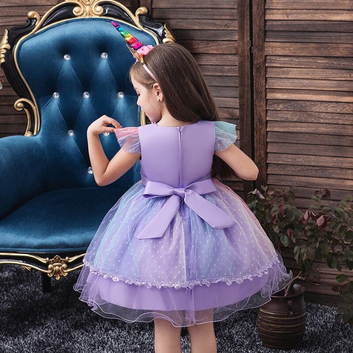 Princess Kids Clothes Children Birthday Party Dress