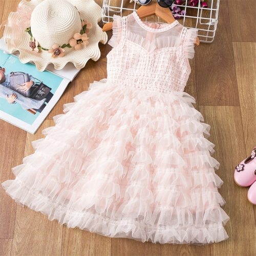 Girls Birthday Party Dress For 3-8 Years