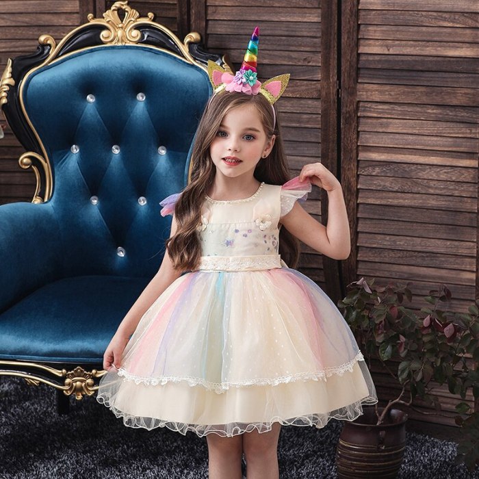 Princess Kids Clothes Children Birthday Party Dress