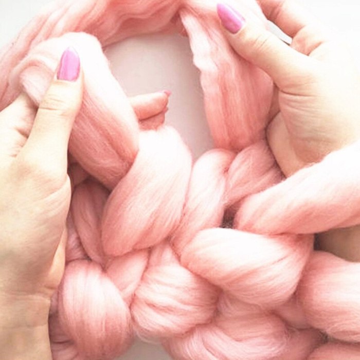 1000g/Ball Thick Chunky Yarn Soft Merino Wool Yarn