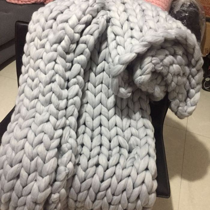 1KG thick 8CM thread hand-knitted woolen blanket yarn